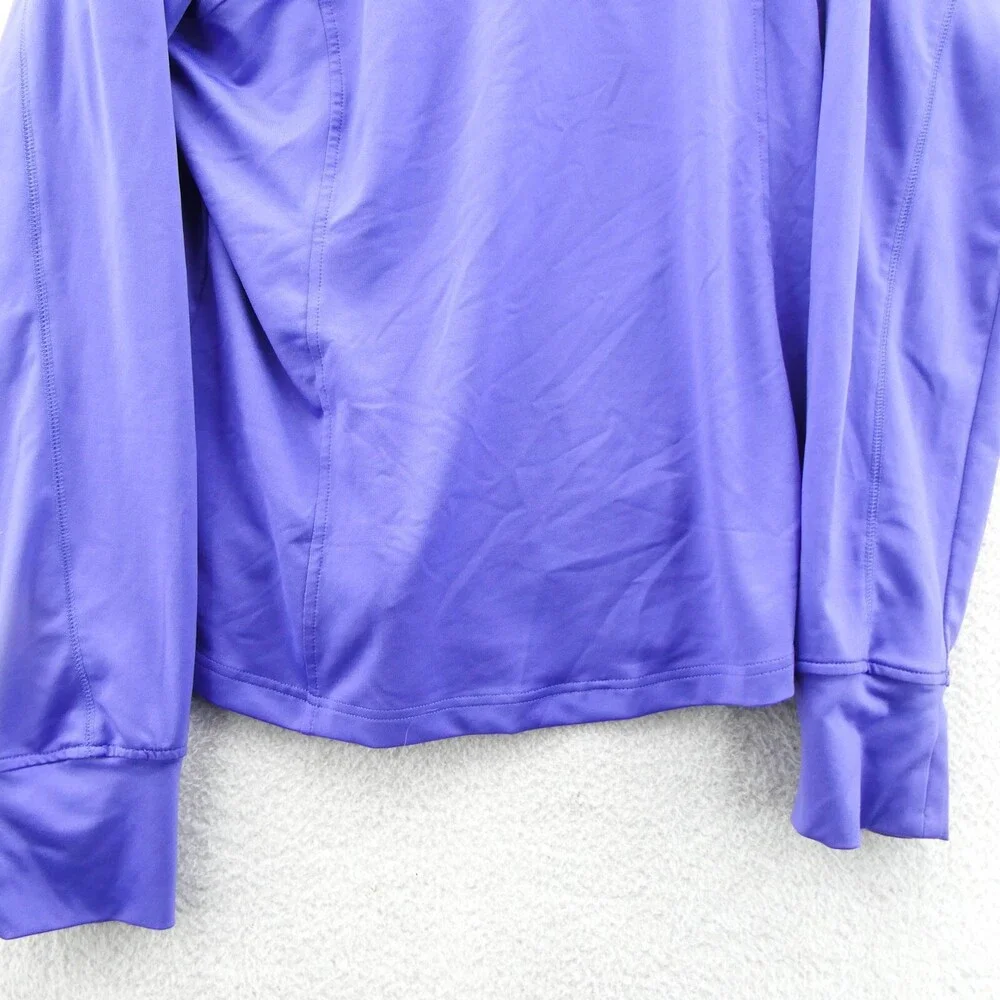 Tek Gear Track Jacket XL Womens‎ Bluish Purple Knit Full Zip Long Sleeve Sport